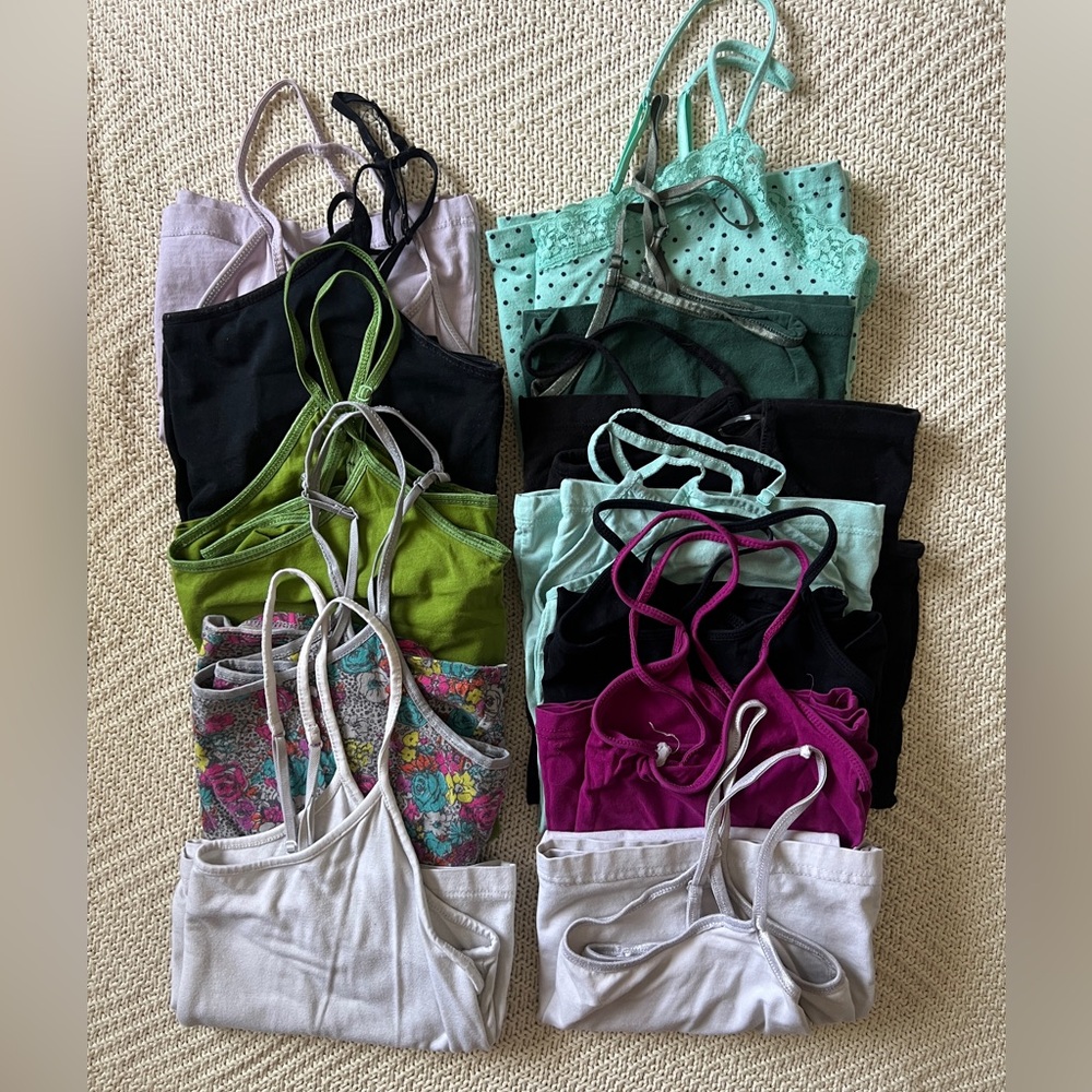 Women's Camisole Undershirt Tank Top Lot- L